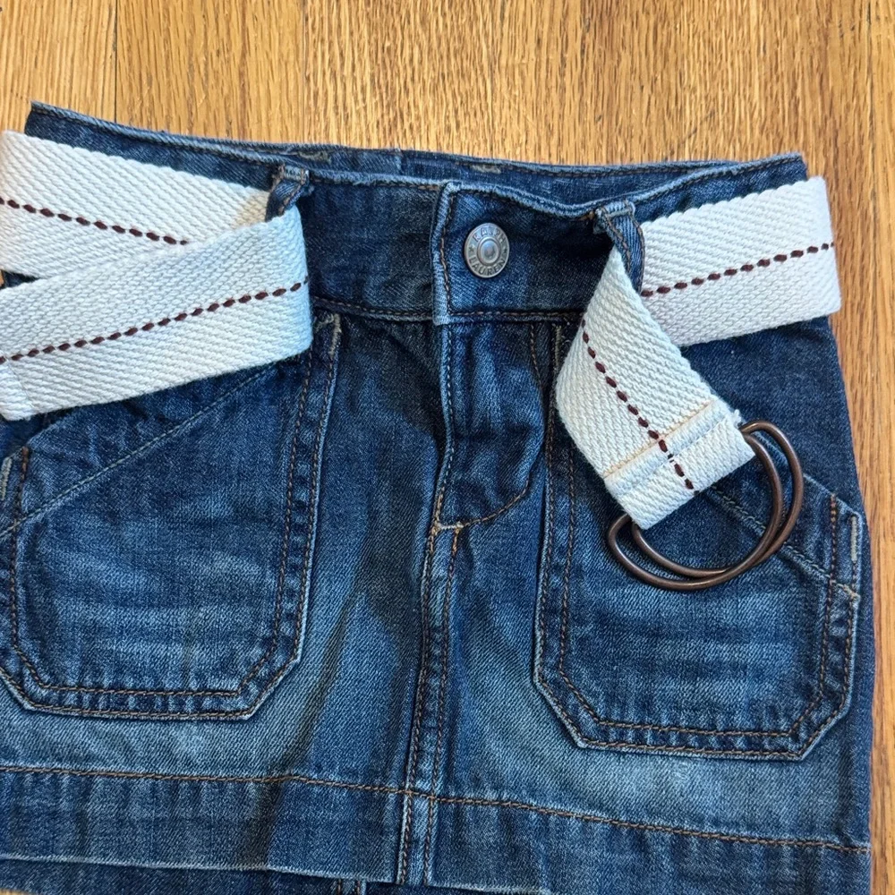 Ralph Lauren Chic Denim Skirt with Woven Belt Kids 2T